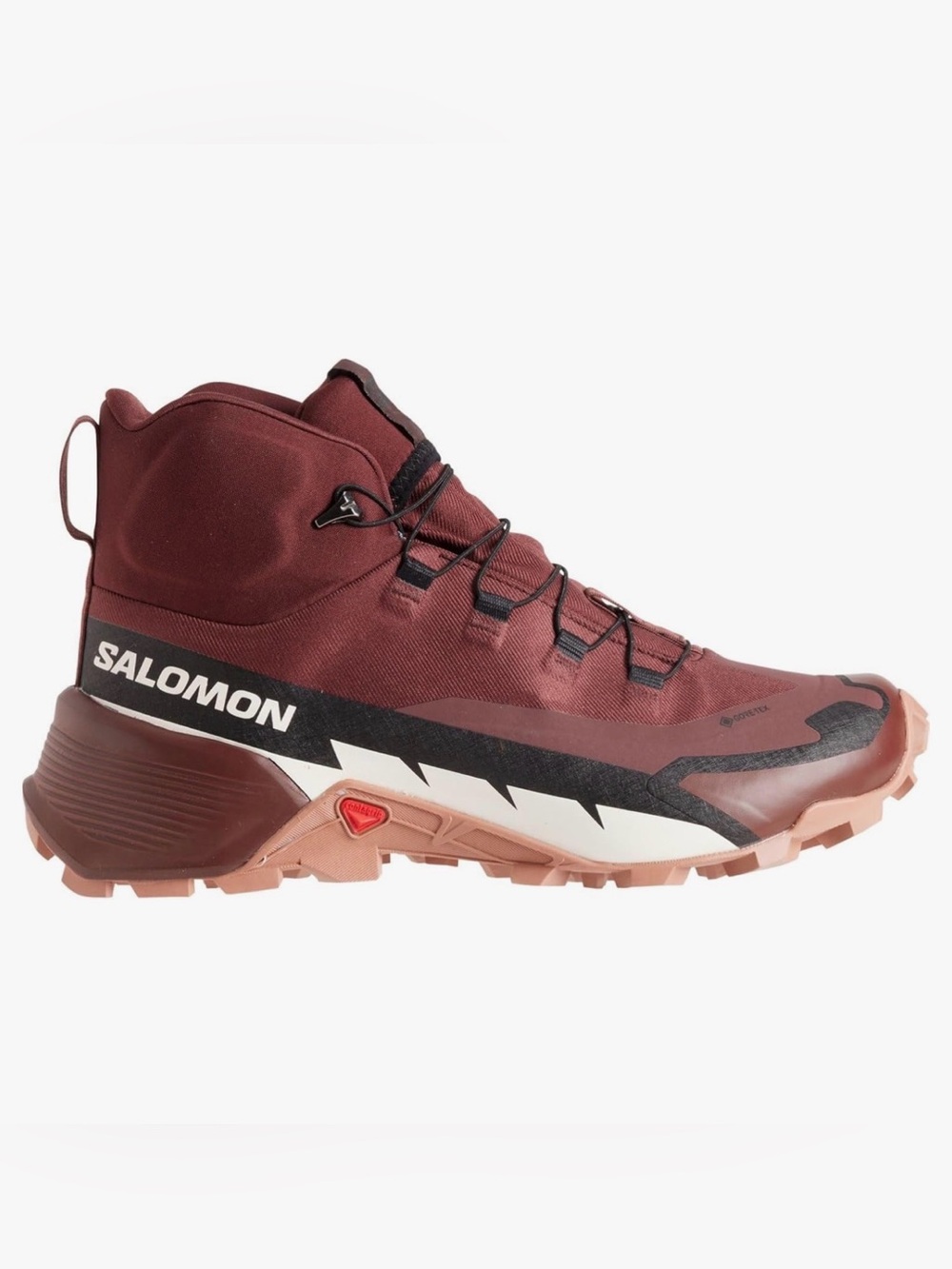 Salomon Cross Hike 2 Mid GTX Women’s Size 8.5 Maroon Hiking Boots Waterproof